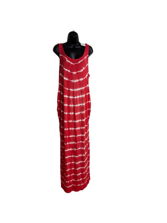 Isabel Maternity Dresses & Skirts - Isabel Maternity By Target XXL Red tie Dye Maxi Dress Stretch Sleeveless Women